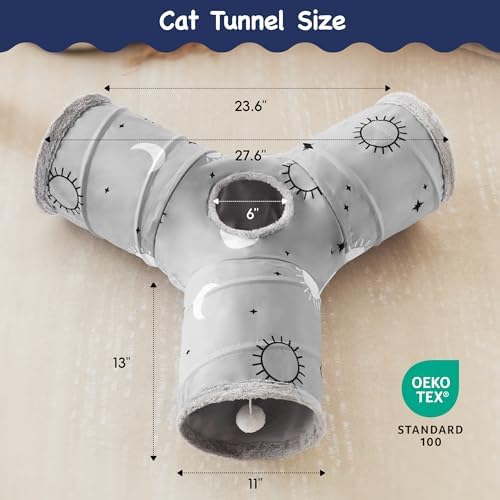 Tempcore Cat Tunnel, 3-Way Collapsible Toy - Image 2
