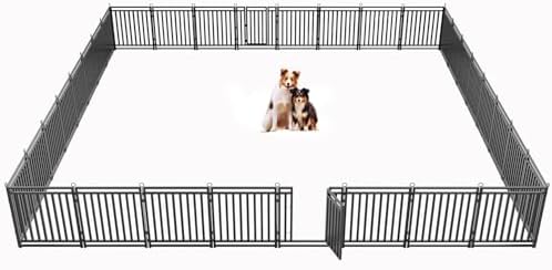 Thickened Outdoor Dog Fence, 32 Panels by Petorldog