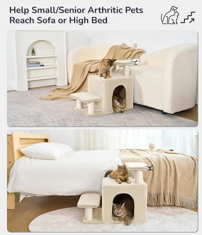 Happi N Pets Cat Stairs for Bed, Stable Pet Step - Image 4