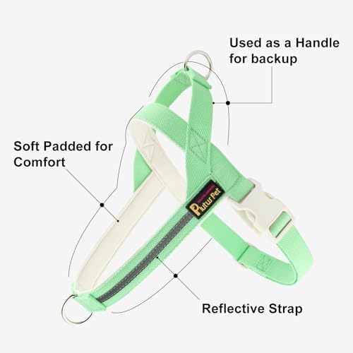 Plutus Pet Cotton Dog Harness and Leash Set, Reflective and Soft Padded - Image 2