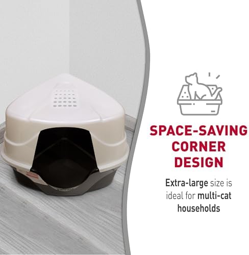 Nature's Miracle Advanced Hooded Corner Cat Litter Box - Image 7