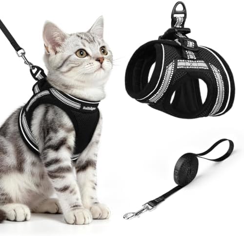 rabbitgoo Cat Harness and Leash Set, Step-in Soft Vest by rabbitgoo