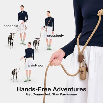 VETRESKA Hands-Free Dog Leash, 8FT Coffee Rope Leash - Image 5