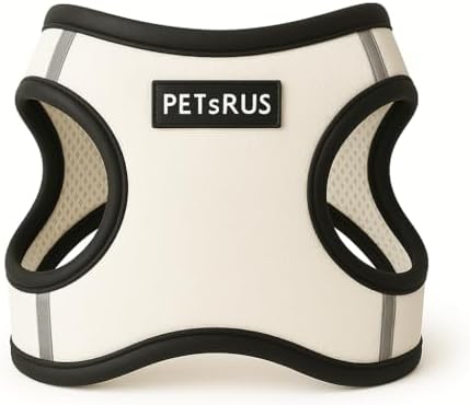 Step-in Dog Harness Classic Style Dog Vegan Leather Reflective Details by PETRUS