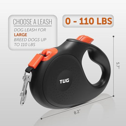 TUG 360° Tangle-Free Retractable Dog Leash | 16 ft Strong Nylon Tape - Image 3