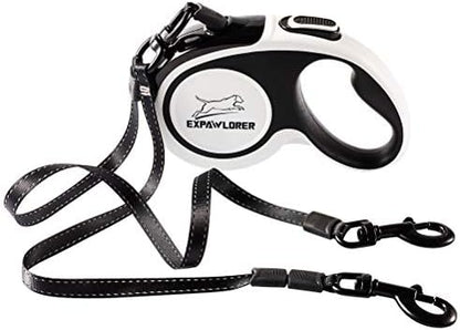 EXPAWLORER Dual Retractable Dog Leash by EXPAWLORER