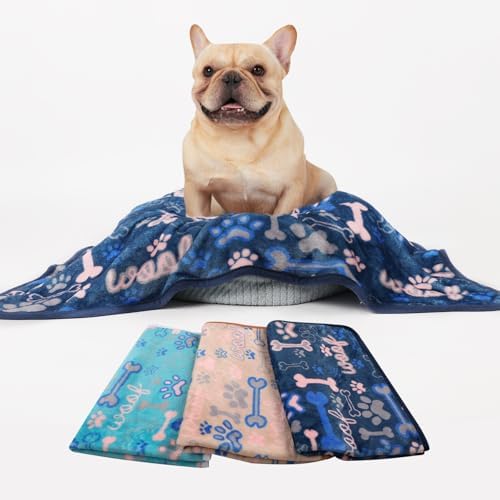 Luciphia 3 Pack Soft Fleece Dog Blankets - Image 6