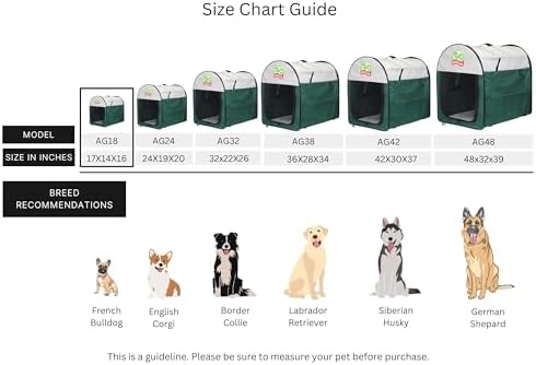 Go Pet Club 18" Rounded Top Soft Collapsible Dog Crate, Portable Pet Carrier - Image 6