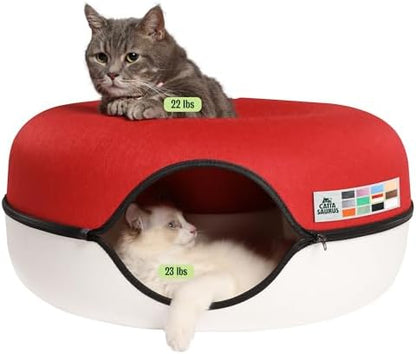 Cattasaurus Peekaboo Cat Cave Donut by Cattasaurus