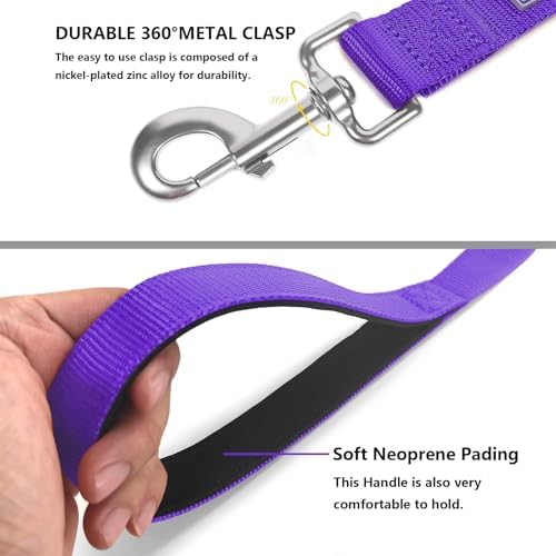 6 FT Reflective Dog Leash for Medium Dogs - Image 4