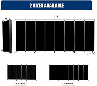 8 Panel Wide Room Divider Wall Screen - Image 5