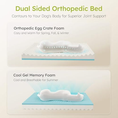 CWAWZ Jumbo Dog Bed for Extra Large Dogs, Orthopedic Dog Bed - Image 2