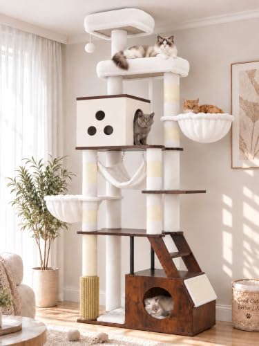 Heybly Wooden Cat Tree by HEYBLY