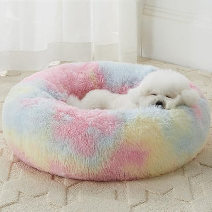 WNPETHOME Small Round Calming Dog Bed Cat Bed by WNPETHOMEPETSHOME