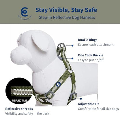 Blueberry Pet Essentials Step-in Reflective Back to Basics Dog Harness - Image 2