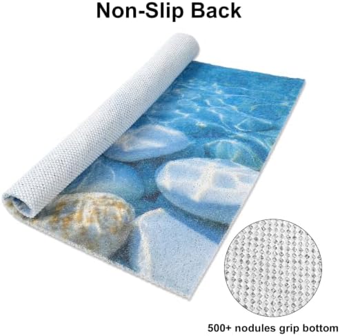 Square Shower Mat, Yonala 36 x 36 Inch Stylish Non Slip Shower Mats - Image 3