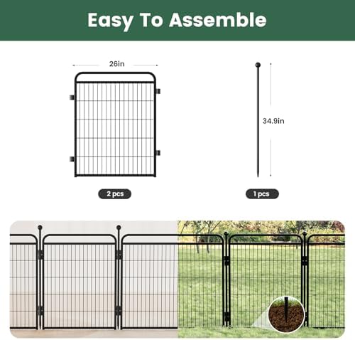 Gardner Pet Dog Playpens, Foldable Pet Play Yard Gate Extensions, Pet Playpen - Image 2