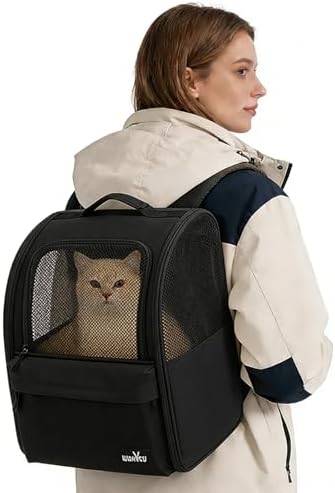 wakytu Cat Carrier Backpack, Pet Backpack Carrier by Petshome