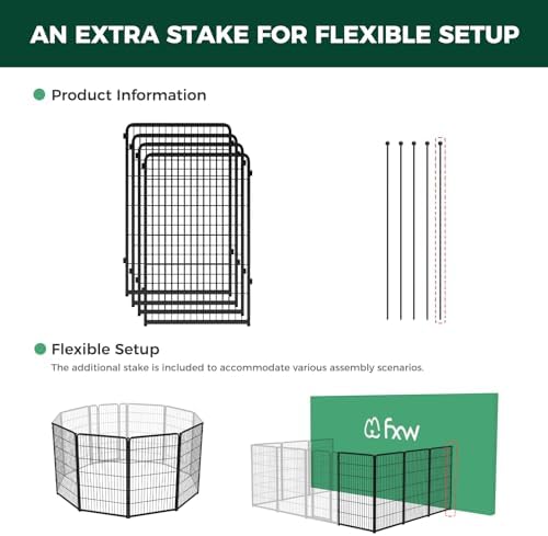 FXW Homeplus Indoor Dog Playpen, 4 Panels, - Image 3