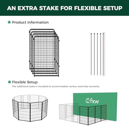 FXW Homeplus Indoor Dog Playpen, 4 Panels, - Image 3
