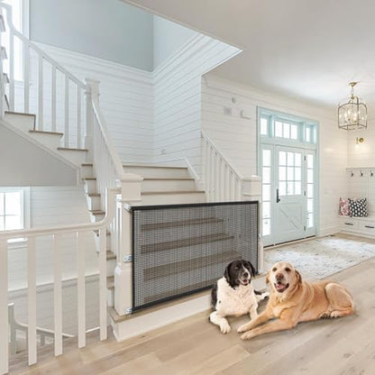 Dog Gate Indoor Pet Gates for Stairs: Dogs Screen Mesh Gate for The House Magic - Image 2