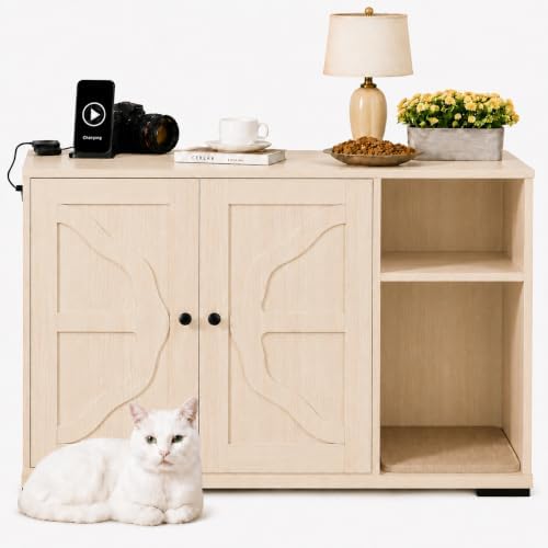 Garvee Cat Litter Box Enclosure, Large Cat House by Garvee