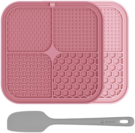 ChefAide 2 Pack Lick Mat for Dogs, Cats & Puppies by ChefAide