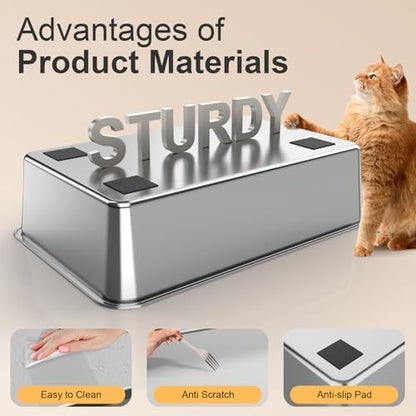 2PACK Stainless Steel Litter Box - Image 7