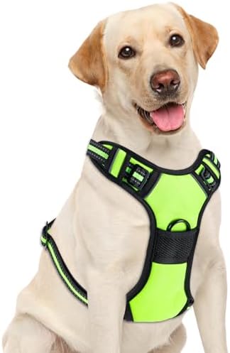 No Pull Dog Harness, Adjustable Reflective Front Clip Pet Vest by Unknown