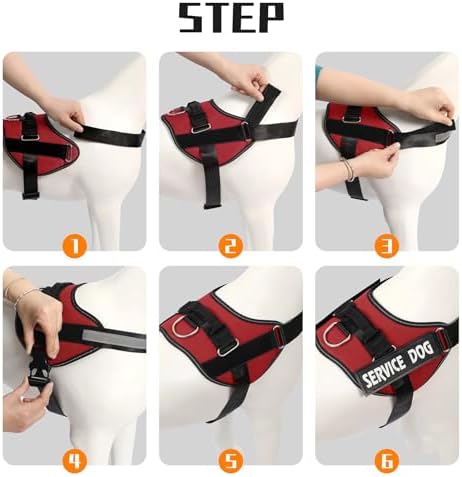 MUMUPET Service Dog Vest, No Pull & Reflective Dog Harness - Image 6