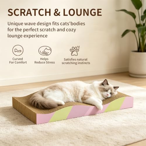 Cat Scratching Board 2-Pack, Reversible Cat Scratcher Pad - Image 7