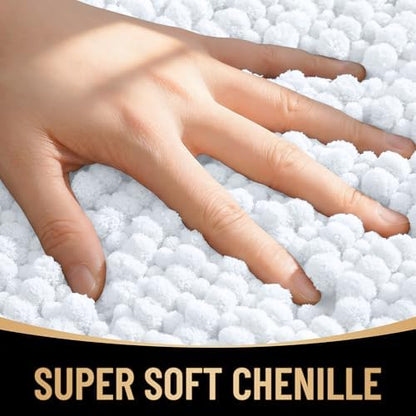 OLANLY Thick Chenille Bathroom Runner Rugs 59x20, Absorbent Bath Mat - Image 2