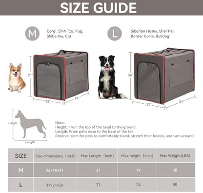 PETSFIT Collapsible Dog Crate, Portable Dog Crate - Image 2