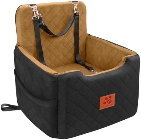 GL GLENSLAVE Dog Car Seat for Small/Medium Dogs Under 35lbs, Memory Foam Dog by GLGLENSLAVE