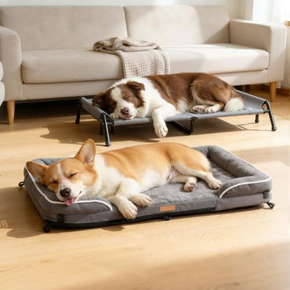 Lekereise Cooling Elevated Dog Bed by Lekereise