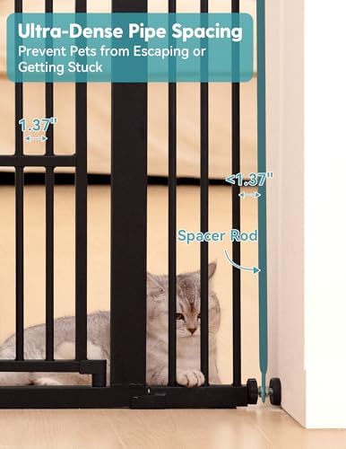 No Pawblems 55" Extra Tall Pet Gate - Image 4