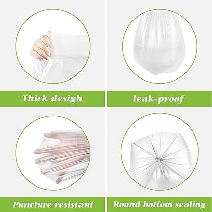 5 Gallon 220 Counts Strong Trash Bags Garbage Bags by Teivio, Bin Liners - Image 3