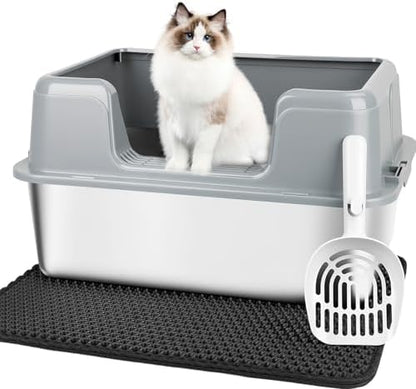 Vivifying XL Stainless Steel Litter Box by Vivifying