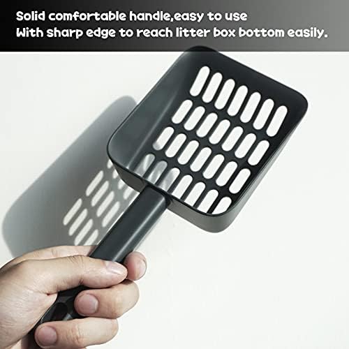 Cat Litter Scooper with Caddy and Holder, with Container to Store, Durable ABS - Image 3