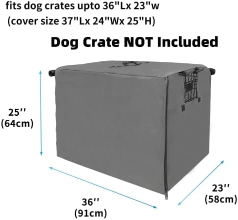 Dog Crate Cover 36 Inch Waterproof 600D Oxford - Image 2