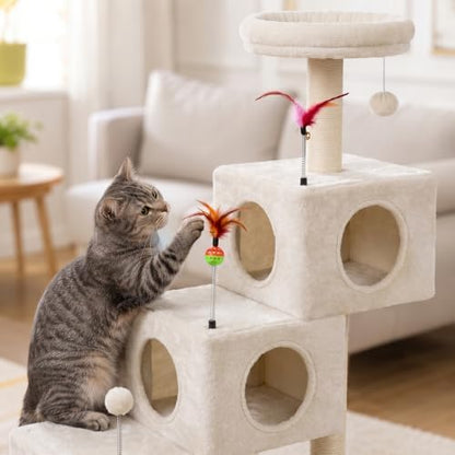 YUNIQUE Small Cat Tree for Indoor Cats, Cat Tower - Image 5