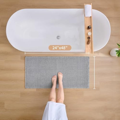 ILANGO Upgraded Waffle Bath Rug 24x48, Super Absorbent Non Slip Bath Mat - Image 2