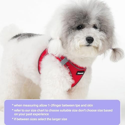 Solmoony Sparkly Medium Dog Harness and Leash Set, Step in Soft Light Puppy Vest - Image 2