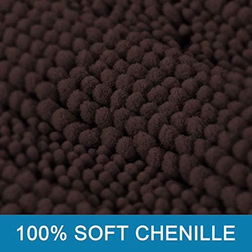 H.VERSAILTEX Bath Rugs for Bathroom Non Slip Bath Mats Extra Thick Chenille - Image 3
