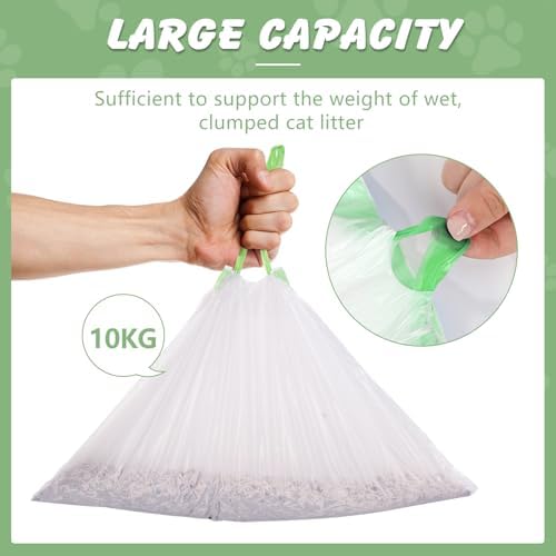 140 Cat Litter Box Liners For Meowant Mw-Sc01/Sc02/Sc09, Drawstring - Image 3