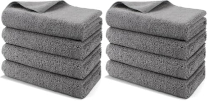 HOMEXCEL Professional Large Microfiber Car Drying Towels 8 Pack by HOMEXCEL