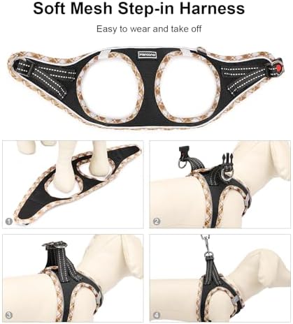 Mercano Soft Mesh Dog Harness and Leash Set, Step-in Reflective Breathable - Image 4