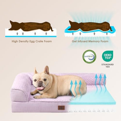 EHEYCIGA Memory Foam Dog Bed, Extra Large Size Orthopedic Dog Bed - Image 4