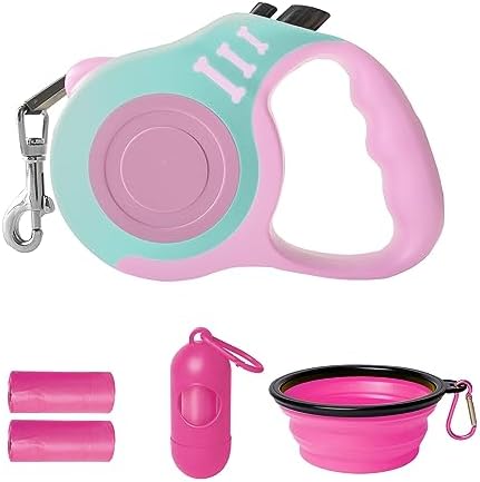 Retractable Dog Leash Automatic Telescopic Tractor Dog Tape by LIEVUIKEN