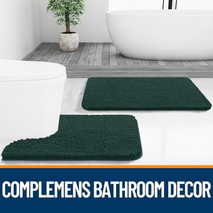OLANLY Large Bathroom Rugs 40x32, Extra Soft Absorbent Chenille Bath Rugs - Image 7